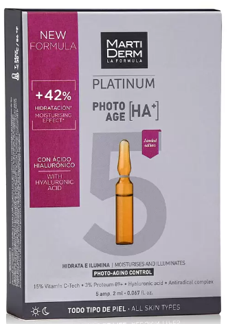 MARTIDERM Platinum Ампулы Коррекция фотостарения Гиалуроновая кислота + 5х2мл MARTIDERM Platinum Ампулы Коррекция фотостарения Гиалуроновая кислота + 5х2мл