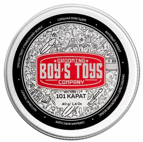 BOY’S TOYS Паста высокой фиксации с низким уровнем блеска 101 Karat Strong Hold Matte Paste BOY’S TOYS Паста высокой фиксации с низким уровнем блеска 101 Karat Strong Hold Matte Paste