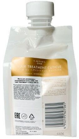 Lebel ONE Маска для увлажнения и разглаживания волос Hair Treatment Cuticle 500мл Refill Lebel ONE Маска для увлажнения и разглаживания волос Hair Treatment Cuticle 500мл Refill