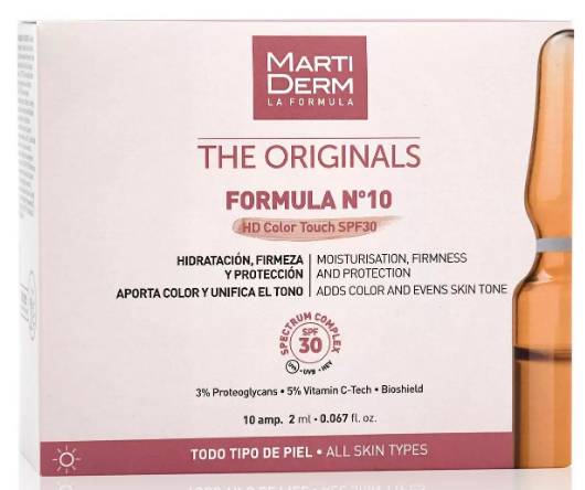 MARTIDERM Originals Ампулы «Формула №10 HD Color Touch SPF30» 10х2мл MARTIDERM Originals Ампулы «Формула №10 HD Color Touch SPF30» 10х2мл