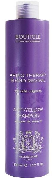 Bouticle Atelier Hair Amino Therapy Blond Revival Шампунь с анти-желтым эффектом для осветленных и седых волос
