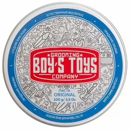 BOY’S TOYS Паста средней фиксации с низким уровнем блеска Original Defining Matte Paste 100мл BOY’S TOYS Паста средней фиксации с низким уровнем блеска Original Defining Matte Paste 100мл