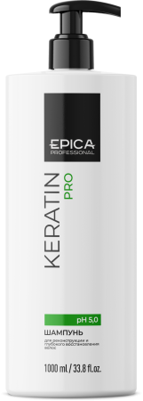 EPICA Professional Keratin PRO Шампунь для реконструкции и глубокого восстановления волос 1000мл EPICA Professional Keratin PRO Шампунь для реконструкции и глубокого восстановления волос 1000мл