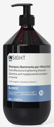 Insight Blond Шампунь для поддержания холодных оттенков 900мл Insight Blond Шампунь для поддержания холодных оттенков 900мл