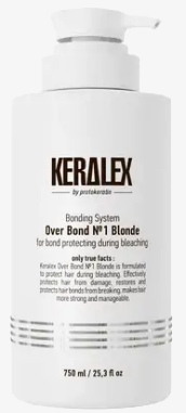 KERALEX Концентрат-защита №1 при осветлении и обесцвечивании Over Bond №1 Blonde 750мл KERALEX Концентрат-защита №1 при осветлении и обесцвечивании Over Bond №1 Blonde 750мл