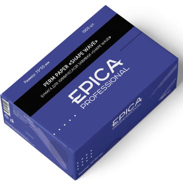 EPICA Professional Shape wave Бумага для химической завивки 1000 листов 75*50мм EPICA Professional Shape wave Бумага для химической завивки 1000 листов 75*50мм