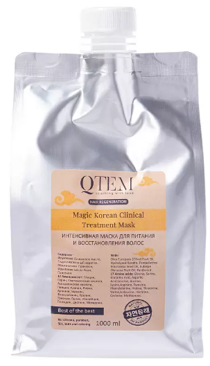 QTEM Интенсивная маска для питания и восстановления волос Magic Korean Clinical Treatment 1000мл QTEM Интенсивная маска для питания и восстановления волос Magic Korean Clinical Treatment 1000мл