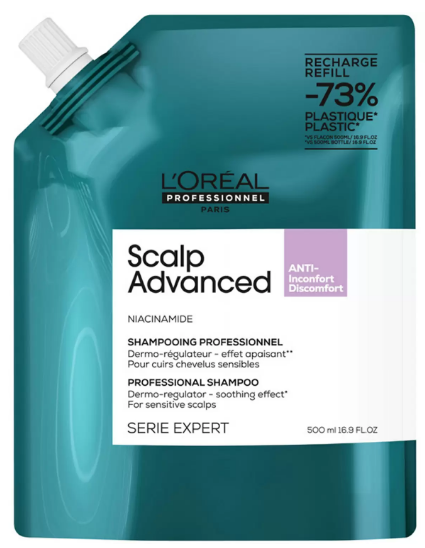 Loreal Expert Scalp Advanced Шампунь для баланса чувствительной кожи головы Рефилл 500мл Loreal Expert Scalp Advanced Шампунь для баланса чувствительной кожи головы Рефилл 500мл