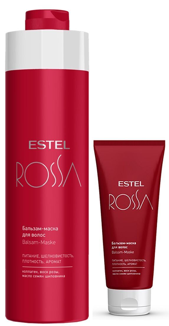 Бальзам маски эстель. Бальзам-маска для волос Estel Rossa (1000 мл). Шампунь бальзамы Эстель Rossa. Эстель Rossa бальзам. Estel Alpha Rossa.