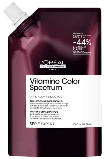 Loreal Vitamino Color Spectrum Бессульфатный шампунь для окрашенных волос 1000мл Рефилл Loreal Vitamino Color Spectrum Бессульфатный шампунь для окрашенных волос 1000мл Рефилл