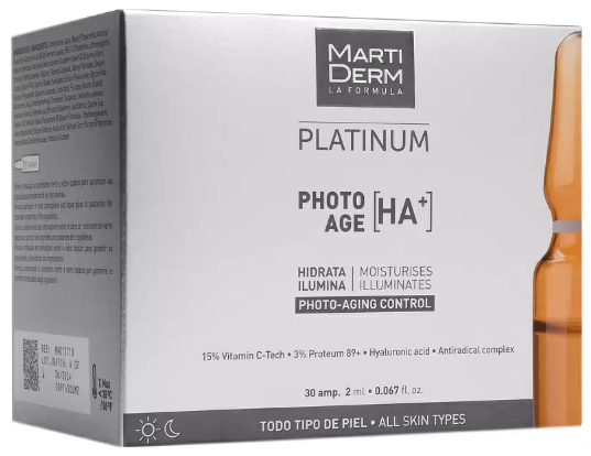 MARTIDERM Platinum Ампулы Коррекция фотостарения Гиалуроновая кислота + 30х2мл MARTIDERM Platinum Ампулы Коррекция фотостарения Гиалуроновая кислота + 30х2мл