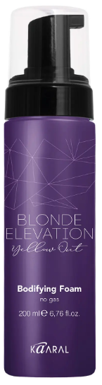 KAARAL Blond Elevation Yellow Out Мусс для объема с фиолетовыми пигментами Bodifying Foam KAARAL Blond Elevation Yellow Out Мусс для объема с фиолетовыми пигментами Bodifying Foam
