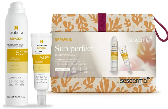 SESDERMA Солнцезащитный набор SPF50 (спрей для тела 200мл+средство для лица 50мл) SESDERMA Солнцезащитный набор SPF50 (спрей для тела 200мл+средство для лица 50мл)