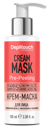 Depiltouch SPA REVIVAL Крем-маска для лица предпилинговая с кислотами и энзимами Depiltouch SPA REVIVAL Крем-маска для лица предпилинговая с кислотами и энзимами