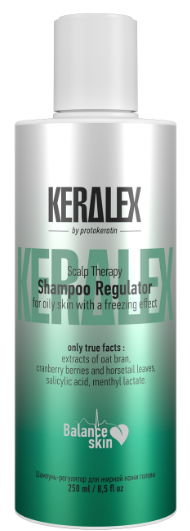 KERALEX Шампунь-регулятор для жирной кожи головы 250мл KERALEX Шампунь-регулятор для жирной кожи головы 250мл
