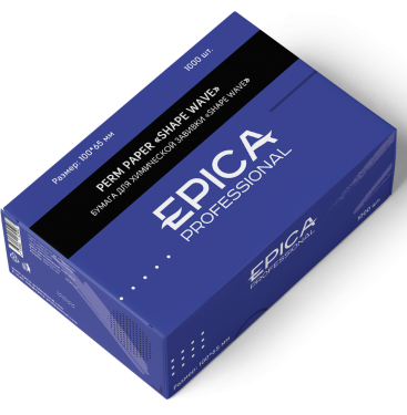 EPICA Professional Shape wave Бумага для химической завивки 1000 листов 100*65мм EPICA Professional Shape wave Бумага для химической завивки 1000 листов 100*65мм