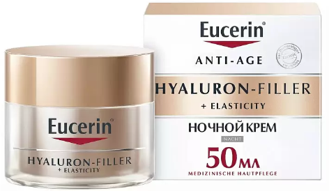 Eucerin Крем для ночного ухода за кожей HYALURON-FILLER+ELASTICITY Eucerin Крем для ночного ухода за кожей HYALURON-FILLER+ELASTICITY