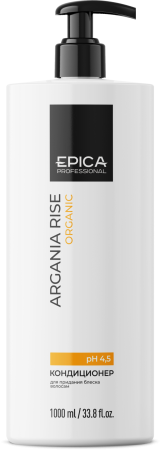 EPICA Professional Argania Rise ORGANIC Кондиционер для придания блеска с маслом арганы 1000мл EPICA Professional Argania Rise ORGANIC Кондиционер для придания блеска с маслом арганы 1000мл