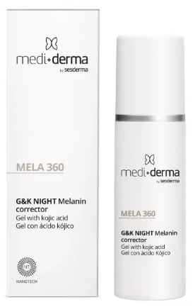 MEDIDERMA Гель для лица депигментирующий SPF-50 MELA 360 G&K NIGHT Melanin corrector MEDIDERMA Гель для лица депигментирующий SPF-50 MELA 360 G&K NIGHT Melanin corrector