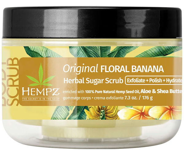 Hempz Скраб сахарный для тела Банановый Original Floral Banana