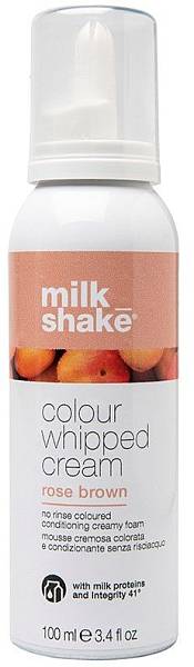 Milk Shake Color Whipped Кондиционирующая пена-сливки с оттеночным пигментом Rose Brown Milk Shake Color Whipped Кондиционирующая пена-сливки с оттеночным пигментом Rose Brown