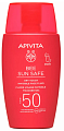 Солнцезащитная невидимая эмульсия для лица SPF50, Apivita Bi Sun Safe
