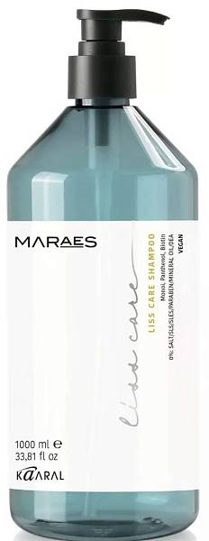 KAARAL Maraes Разглаживающий шампунь для прямых волос Liss Care 1000мл KAARAL Maraes Разглаживающий шампунь для прямых волос Liss Care 1000мл