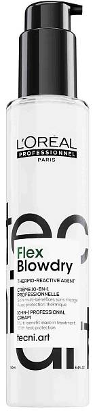 Loreal Professional TECNI.ART Термозащитный крем для волос Flex Blowdry Loreal Professional TECNI.ART Термозащитный крем для волос Flex Blowdry