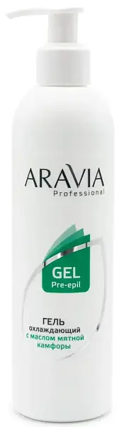 ARAVIA Professional Гель охлаждающий перед депиляцией с маслом мятной камфоры
