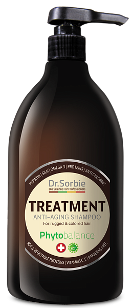 Dr.Sorbie Шампунь Treatment Anti-Aging питательный для химически обработанных волос 1000мл
