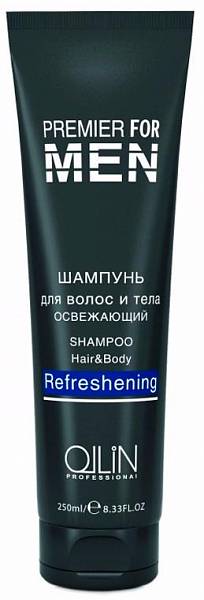 Ollin Premier For Men Шампунь для волос и тела освежающий