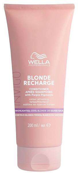Wella Invigo Blonde Recharge Бальзам-уход оттеночный для холодных светлых оттенков