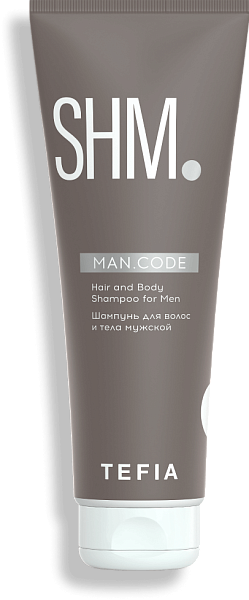 Tefia Шампунь для волос и тела мужской 285мл Man.Code