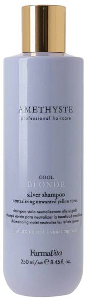 Farmavita Amethyste Шампунь Blonde Silver фиолетовый с нейтрализацией желтизны 250мл