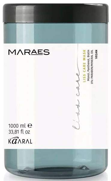 KAARAL Maraes Разглаживающая маска для прямых волос Liss Care 1000мл KAARAL Maraes Разглаживающая маска для прямых волос Liss Care 1000мл