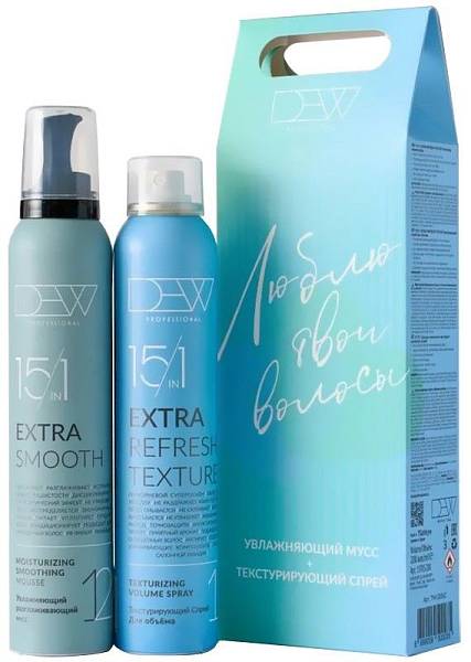 DEW Подарочный набор (Текстурирующий спрей + Увлажняющий мусс)