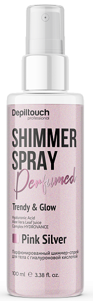 Depiltouch BODY CARE Шиммер-спрей для тела парфюмированный с гиалуроновой кислотой Розовое серебро Depiltouch BODY CARE Шиммер-спрей для тела парфюмированный с гиалуроновой кислотой Розовое серебро