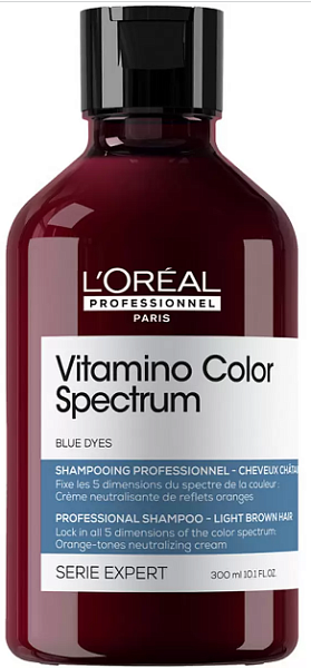 Loreal Vitamino Color Spectrum Нейтрализирующий синий шампунь для русых волос