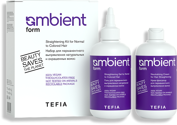 Tefia Ambient Form Набор для перманентного выпрямления натуральных и окрашенных волос