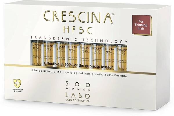 Crescina Ампулы для возобновления роста волос у женщин HFSC 500