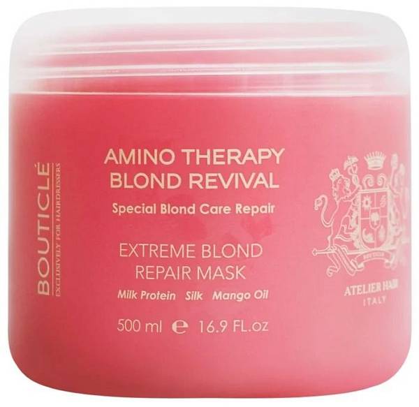 Bouticle Atelier Hair Amino Therapy Blond Revival Восстанавливающая маска для экстремально поврежденных волос
