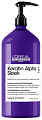 Бессульфатный шампунь для непослушных, пористых волос 1500мл, Loreal Keratin Alpha Sleek