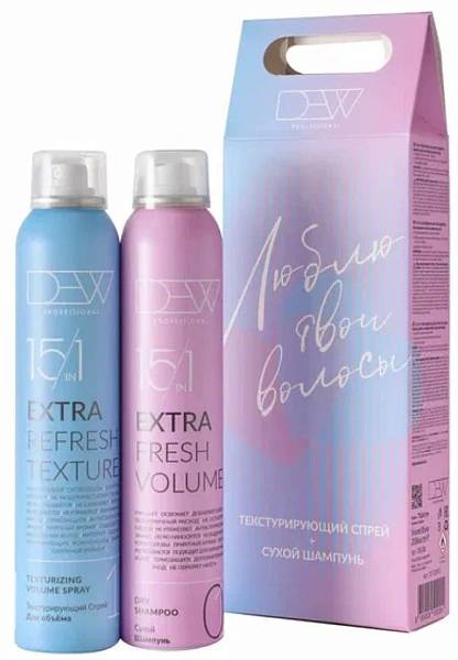 DEW Подарочный набор (Сухой шампунь + Текстурирующий спрей)
