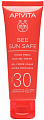 Солнцезащитный увлажняющий гель-крем для лица SPF30, Apivita Bee Sun Safe