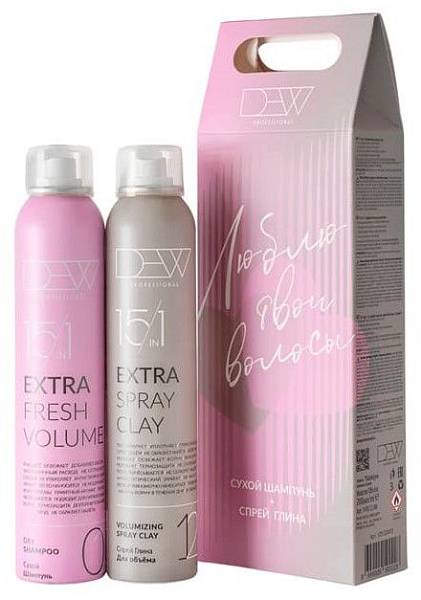 DEW Подарочный набор (Сухой шампунь+Спрей-глина)