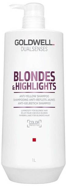 Goldwell Blondes & Highlights Анти-желтый шампунь 1000мл