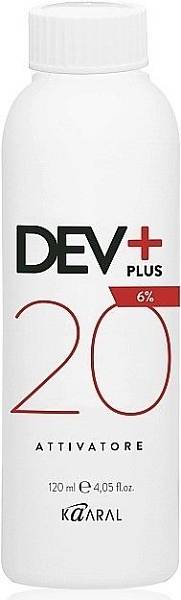 KAARAL Окисляющая эмульсия Dev Plus 6% 20volume 120мл KAARAL Окисляющая эмульсия Dev Plus 6% 20volume 120мл