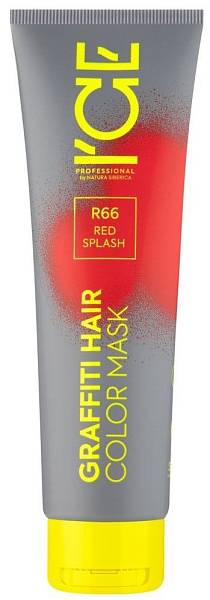 NS ICE PROFESSIONAL Тонирующая маска для волос красный Red Splash