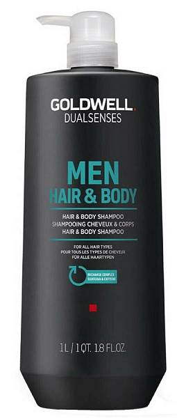 Goldwell For Men Шампунь для волос и тела освежающий1000мл