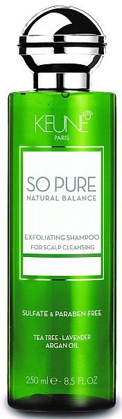 Keune So Pure Шампунь обновляющий Exfoliating 250мл